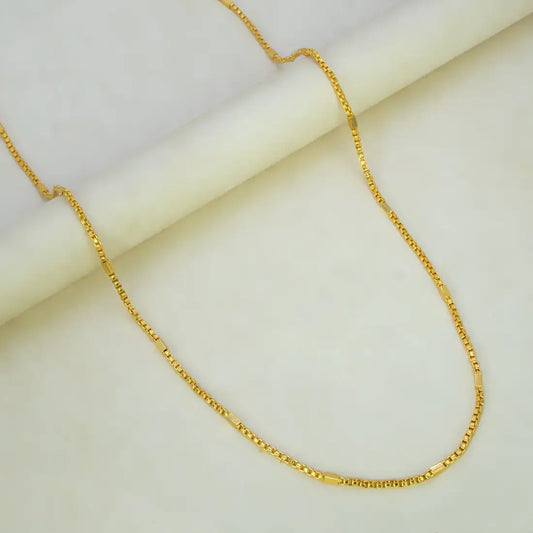 Trendy Gold Plated Designer Box Savitham Chain
