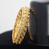 Antique Finish Kundan Screw Bangle Kada