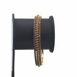 Alluring Premium Gold Plated Ruby Emerald Bangle