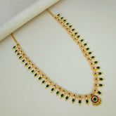 Kerala Traditional Green Broad Nagapadam Necklace