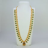 Kerala Traditional Green Broad Nagapadam Necklace