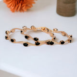 Adorable Rose Gold Plated American Diamond Stone Bangles