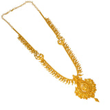Elegant Gold Plated Net Mango Long Chain with Pendant