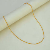 Gold Plated Coir Design Anjali Chain 18"