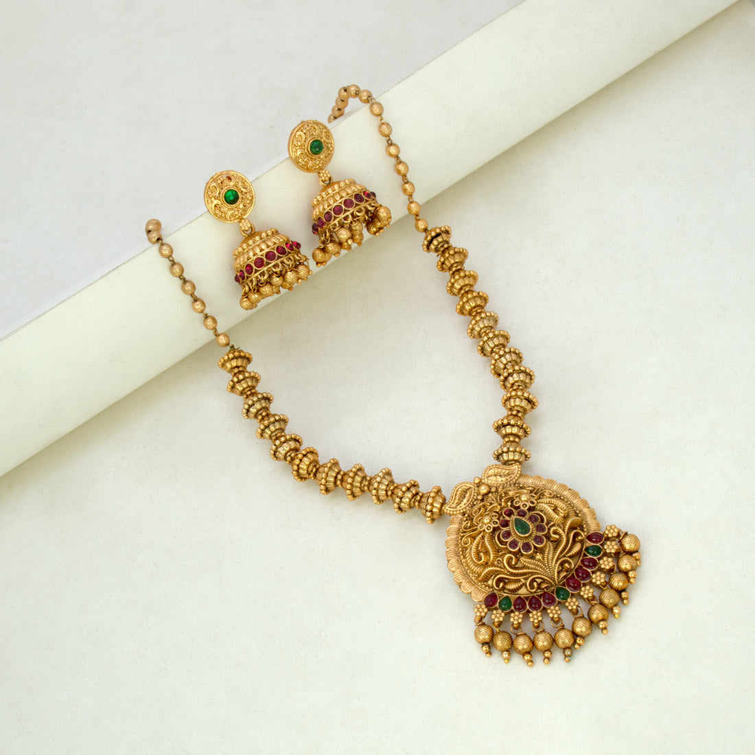 Antique-Designer-Pendant-Kemp-Necklace-Set