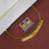 Traditional Antique Kemp Lakshmi Kasu Choker Set