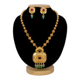 Antique-Gold-Plated-Kemp-Pendant-Necklace-Set