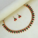 Antique Multi-colour Kemp Round Design Necklace Set