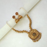 Antique-Kemp-Peacock-Pendant-Necklace-Set