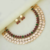 Antique Kemp Stone Lakshmi Kasu Choker Set