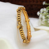 Antique Gold-Plated Baby Krishna Bangle