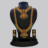 Antique Green Beads Lakshmi Bridal Jewellery Set