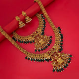 Antique Green Beads Lakshmi Bridal Jewellery Set