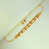 AntiqueGoldPlatedTripleLayerChokerSetWbg