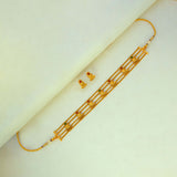 AntiqueGoldPlatedTripleLayerChokerSetWbg