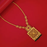 Designer Big Square Filigree Pendant Necklace