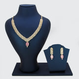 Gold-Plated American Diamond Necklace Set
