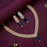 Gold-Plated American Diamond Necklace Set