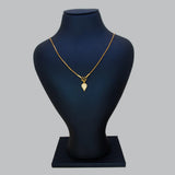 Gold Plated CZ Stone Studded Teardrop Pendant