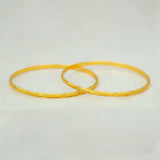 Casual Gold Plated MC Mayoori Bangles, a matching pair of elegantly designed gold bangles.