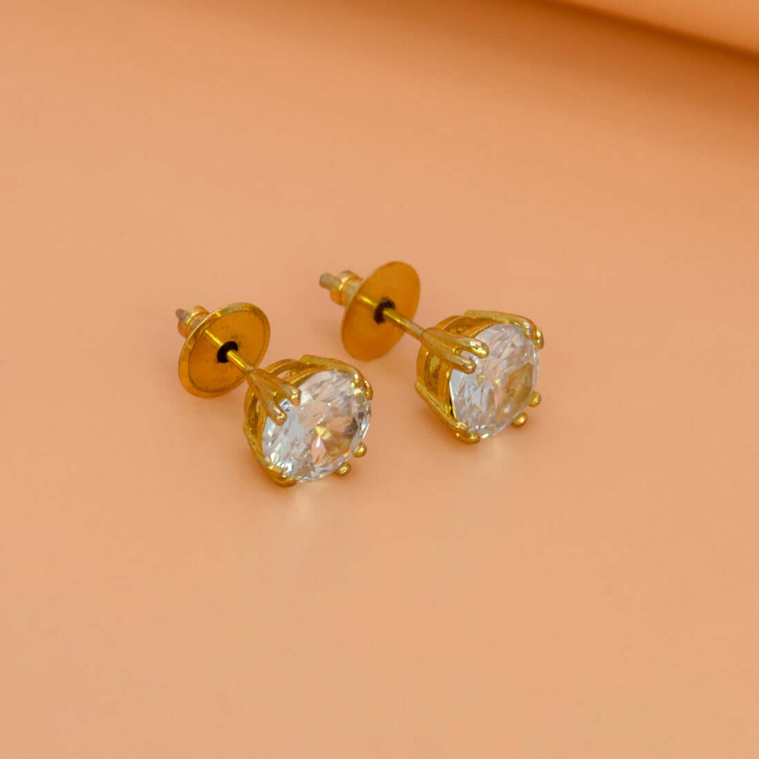 Classic-Round-CZ-Stud-Earring