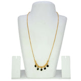 Stylish Gold Plated Crystal Hanging Beads Necklace