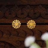 Trendy Indian Gold Plated Flower Stud Earrings For Women