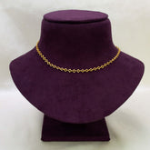 Gold-Plated Geometric Link Chain for Kids