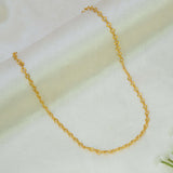 Gold-Plated Geometric Link Chain for Kids