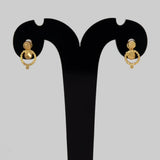 Small Gold Plated Twisted Hoop Earrings For Kids