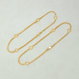 Delicate-Gold-Plated-Star-Motif-Anklet