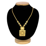 Designer Big Square Filigree Pendant Necklace