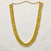 Designer Gold Plated Bridal Jewellery Long Necklace displayed on a neutral background.