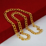 Stylish Gold Plated Double Curb Link Chain for Men