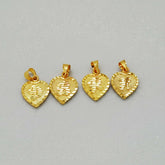 Elegant Gold Plated Alphabet Heart Pendant