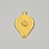 Elegant Gold Plated Crescent Muslim Thali Pendant