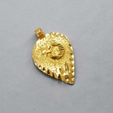 Elegant Muslim Gold Plated Crescent Thali Pendant