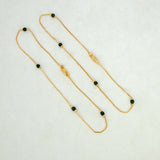 Elegant-Gold-Plated-Green-Crystal-Anklet