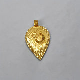 Elegant Muslim Gold Plated Crescent Thali Pendant