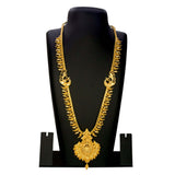 Elegant Gold Plated Net Mango Long Chain with Pendant