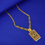 सुरुचिपूर्ण प्राचीन रूबी पन्ना विक्टोरियन लंबा हार