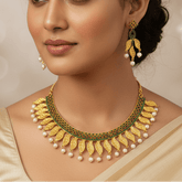 അതിശയിപ്പിക്കുന്ന വൈൻ റെഡ് സ്റ്റോൺ അമേരിക്കൻ ഡയമണ്ട് നെക്ലേസ് സെറ്റ്