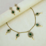 Alluring Antique Emerald Victorian Necklace Set