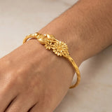 Gold Plated Floral Bouquet Bangle