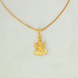 Gold Plated Ganesha Idol Pendant