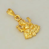 Gold Plated Ganesha Idol Pendant