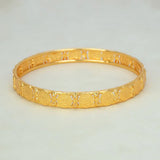 Gold Foamed Lakshmi Kasu Bangle