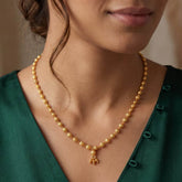 Gold Plated Designer Ball Chain Necklace