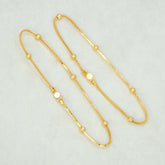 Gold-Plated-Bead-Chain-Anklet