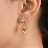 Gold-Plated-CZ-Small-Jhumka-Drop-Stud-Earrings